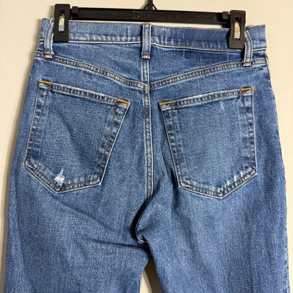 Abercrombie & Fitch Ankle Straight Ultra High Rise Denim Jean Women's 28 6S Blue - Picture 9 of 12